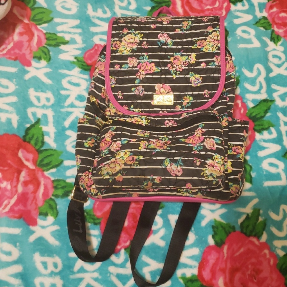 Very worn quilted backpack*sold*